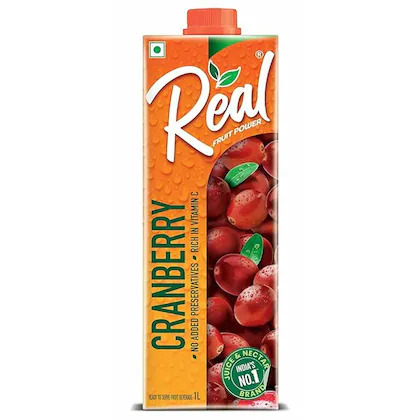 Real Fruit Power Cranberry Fruit Juice 1 L