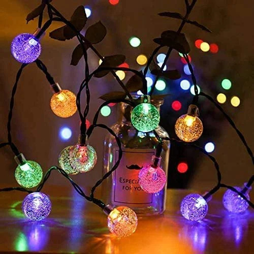 Happy Diwali Crystal Round 349 Lighting Chain NC B011