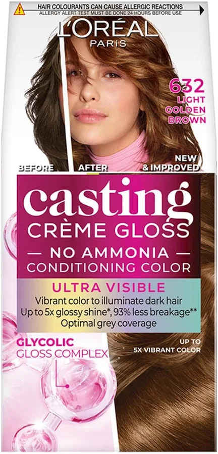 L'oreal Paris 632 Light Golden Brown Casting Creme Gloss 100+60ml