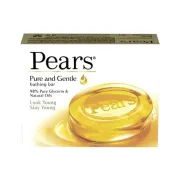 Pears Pure & Gentle Glycerin & Natural Oils Soap Bar, 98% Pure Glycerine & Natural Oils, 100 g Carton