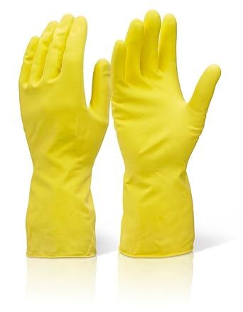 Household Flock Lined Latex Gloves 1N