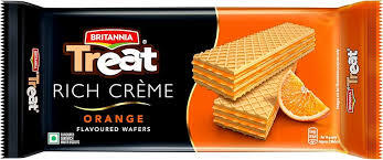 Britannia Treat Rich Creme Flavoured Wafers, 50g