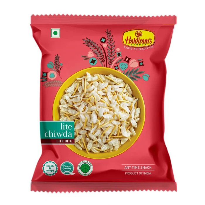 Haldirams Lite Chiwda, 200 gm Bulk deal ( Pack of 10 )