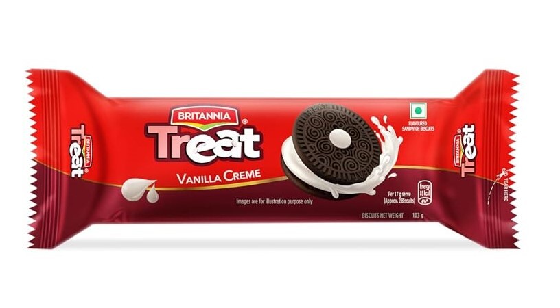 Britannia Treat Vanila Creme Biscuit 51.9gm