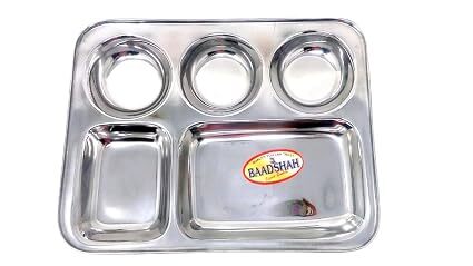 Badshah Stainless Steel Thali 5 IN 1