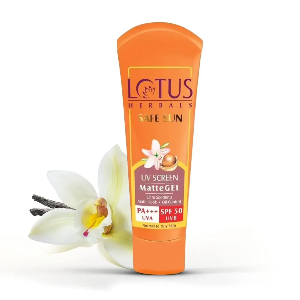 Lotus Herbals Safe Sun uv Screen Matte Gel SPF 50 UVB 50g