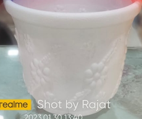 White Sizzle Pot