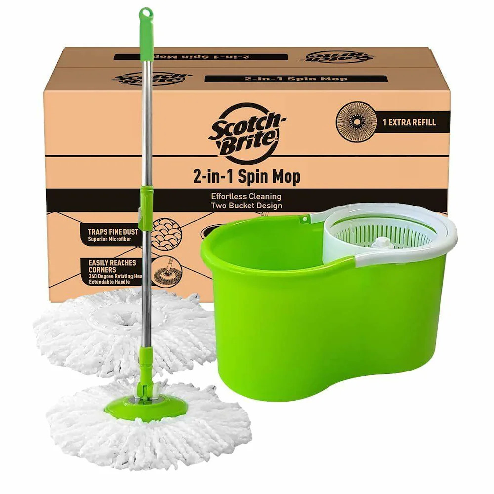 Scotch Brite 2 in 1 Spin Mop 1N
