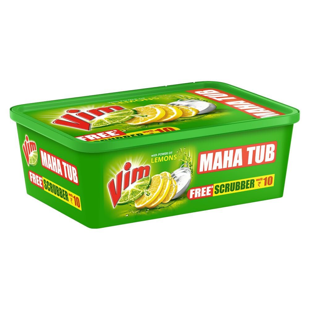 Vim Power Of 100 Lemons Dishwash Bar 480gm