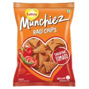 Saffola Munchiez Ragi Chips Takatak Tomato 80 g Packet