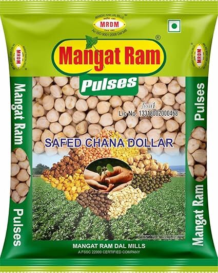 Mangat Ram Safed Chana Dollar, 1kg