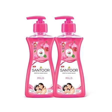 Santoor Mild Gentle Hand Wash 200ml Buy 1 Get 1