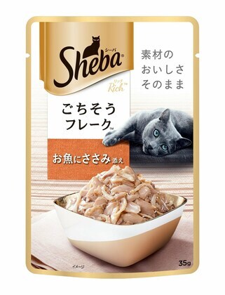 Sheba Fish with Dry Bonito Flake Adult Wet Cat Food - 35 gm