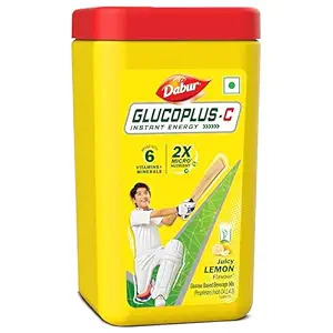 Dabur Glucoplus-C Instant Energy Juicy Lemon Flavour 400gm