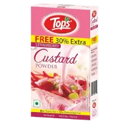 Tops Custard Powder Strawberry, 100 gm