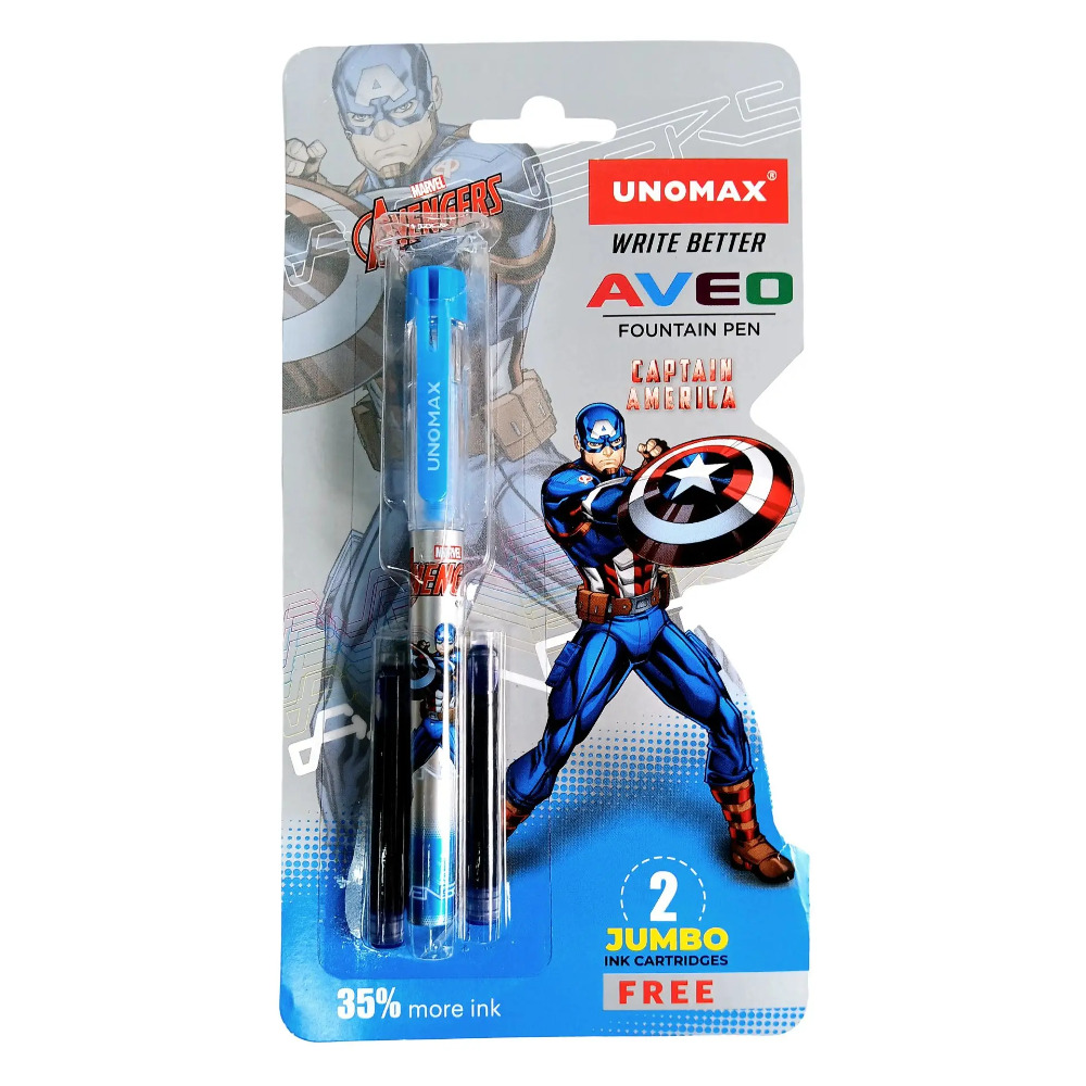 Unomax Aveo Caption America Theme Fountain Pen 1N