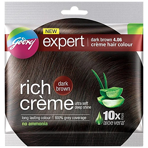 Godrej Expert Rich Creme Dark Brown 4.06, (20g+20ml)