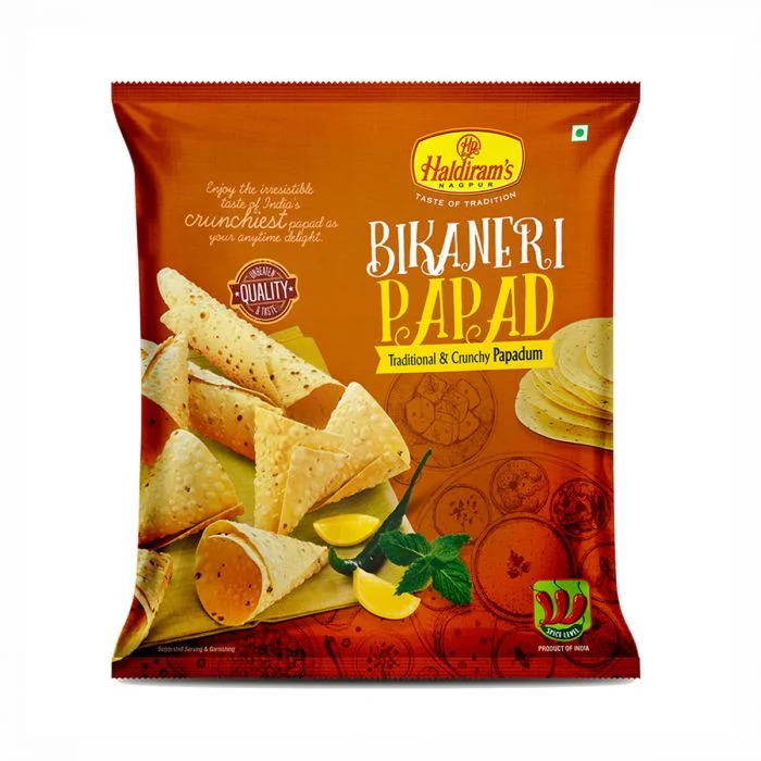 BULK DEAL- Haldirams Bikaneri Papad, 400 gm (pack of 10)