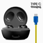 ZEBRONICS Zeb-Sound Bomb 1 TWS Earbuds with BT5.0, Up to 12H Playback, Touch Controls, Voice Assistant, Splash Proof with Type C Portable Charging Case (Black)