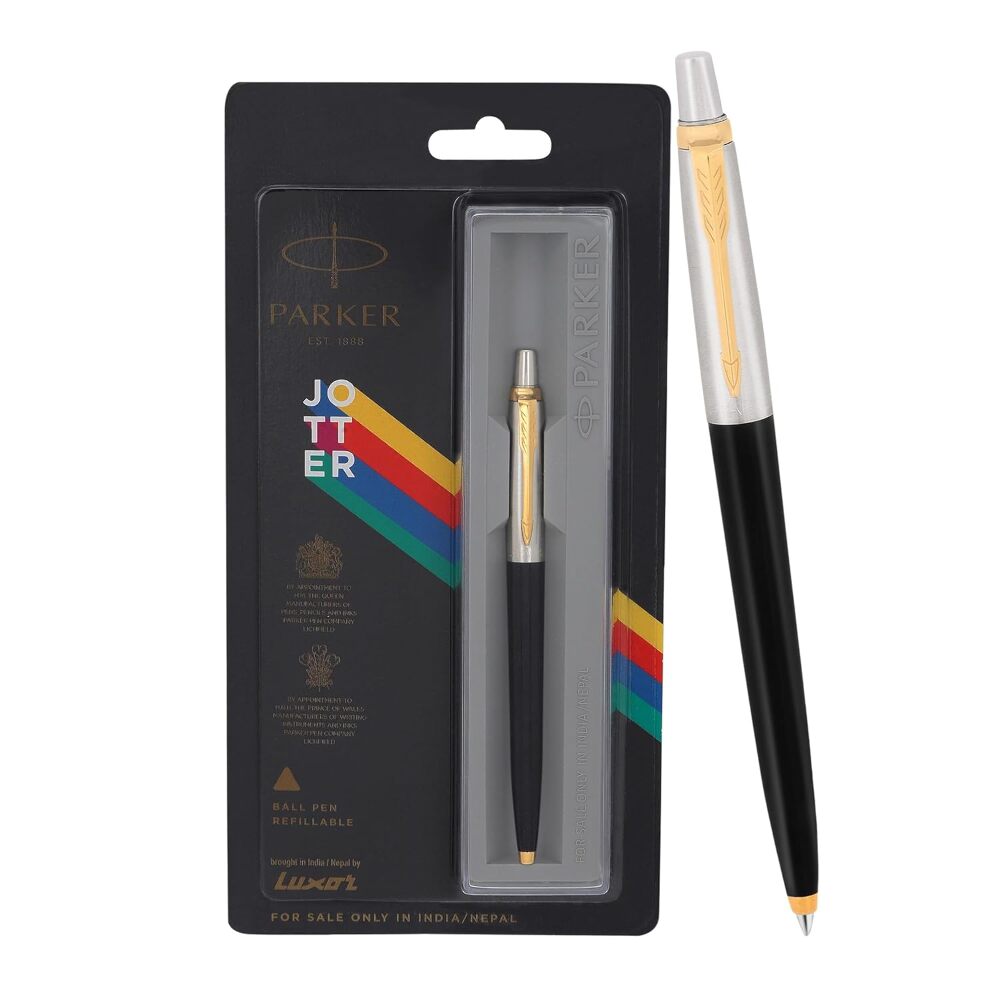 Parker Jotter Standard Gold Trim Ball Pen 1N