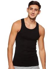 Jockey 9922 Men's Super Combed Cotton Rib Racer Back Styling Round Neck Gym Vest