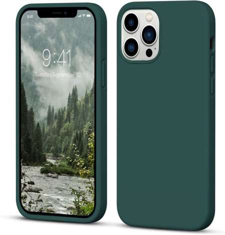 Iphone 14 Pro Max Silicon Back Cover  Green