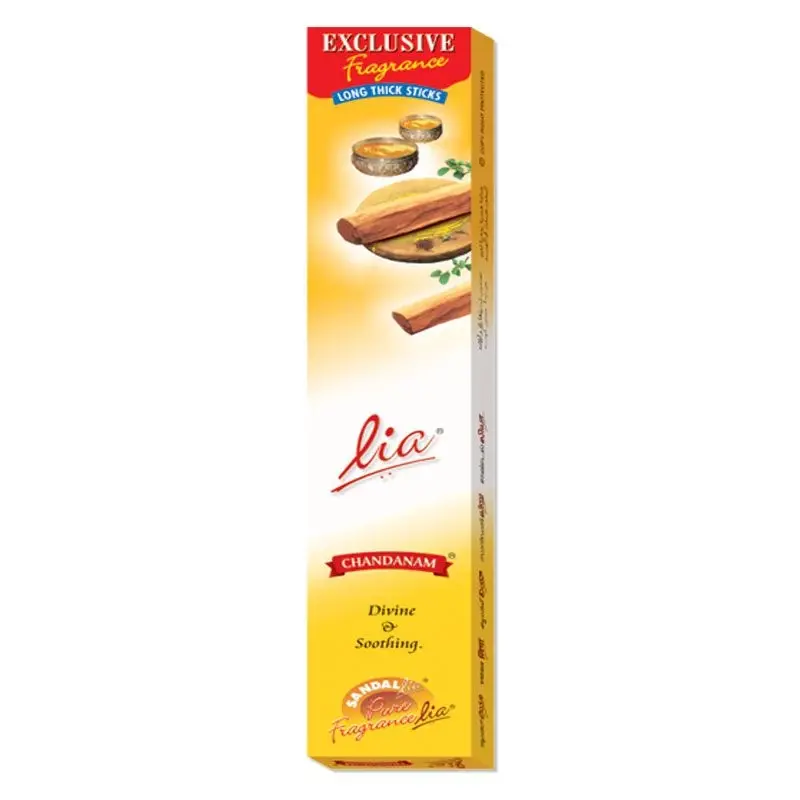 Lia Cycle Chandanam Incense Stick/Agarbatti - Provides Long-Lasting Fragrance, 90 gm