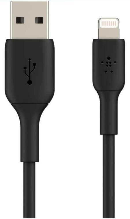 Apple Certified Lightning to USB Charge and Sync Cable for iPhone, iPad, Air Pods, 39.6 inch (100cm) – Black