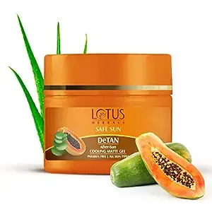 Lotus Herbals Safe Sun DeTan After Sun Cooling Matte Gel, 100 gm
