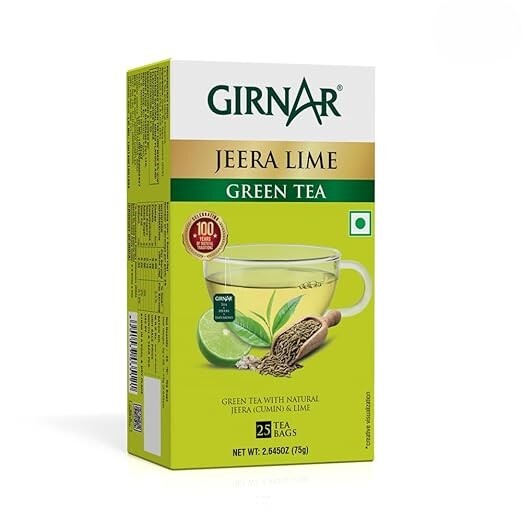 Girnar Jeera Lime Green Tea 25 Tea Bags 75GM