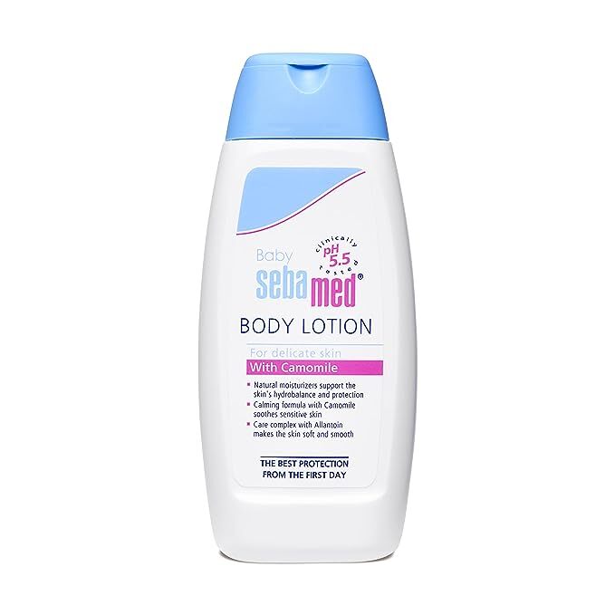Baby Sebamed Baby Body Lotion|Ph 5.5|Camomile & Allantoin| Dermatalogically tested| Sensitive skin, 100 ml