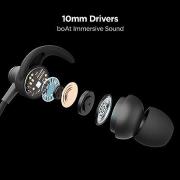boAt Rockerz 335 Bluetooth in Ear Neckband with Qualcomm aptX & CVC, Upto 30 Hours Playback, ASAP Charge, Signature Sound, IPX5 and BTv5.0(Black)