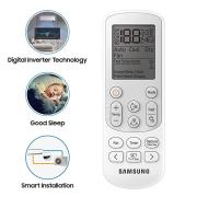 SAMSUNG Convertible 5-in-1 Cooling Mode 1.5 Ton 5 Star Split Inverter Anti Bacteria Filter AC - White AR18BYNZAURXNA