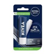 Nivea MEN Lip Balm Active Care SPF 15 for 24h Moisture, 4.8 gm