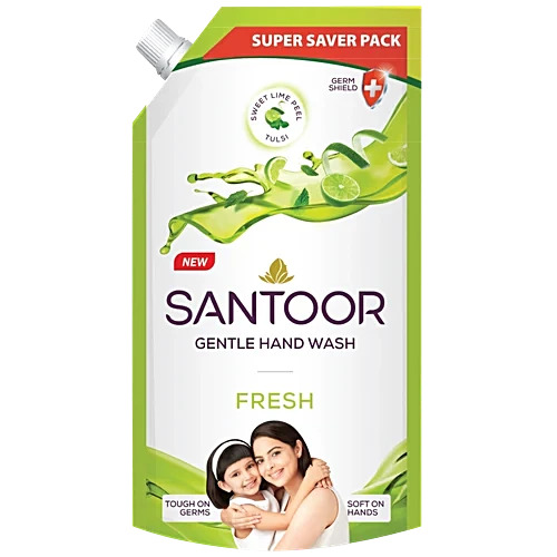 Santoor Gentle Hand Wash Fresh 650ml