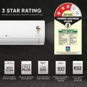 LG 0.8 Ton 3 Star AI DUAL Inverter Split AC