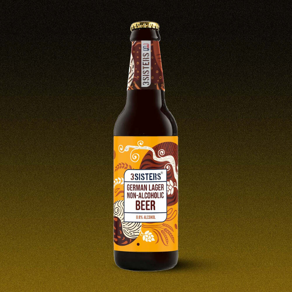 3 Sisters German Lager Non-Alcoholic Beer 330ml