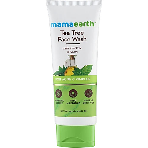 Mamaearth Tea Tree Face Wash For Acne & Pimples 100ml