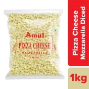 Amul Mozzarella Pizza Diced Cheese 1 kg (Pouch)
