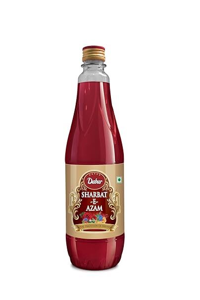 DABUR Sharbat E Azam, Rose Syrup - 750Ml - Liquid