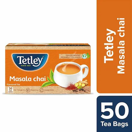 Tetley masala chai environment friendly tea bags 50 bags