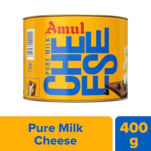 Amul Pure Milk Cheese Tin, 400G