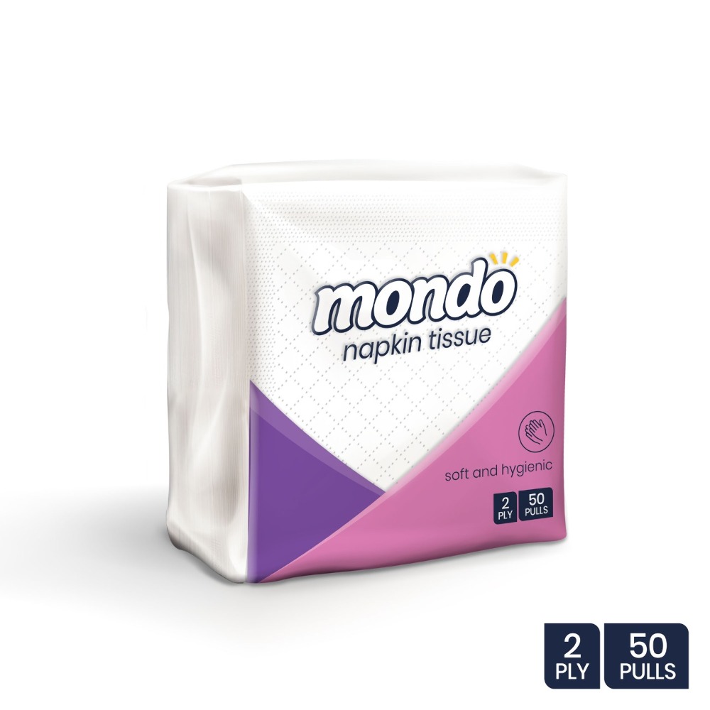 Mondo Napkin Tissue 2Ply 50 Pulls