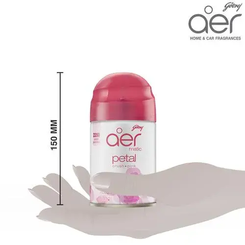Godrej aer Matic Refill, Automatic Room Freshners - Petal Crush Pink, 225 ml