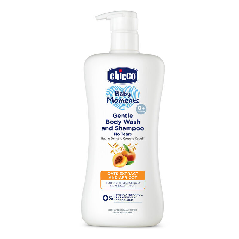 Chicco Baby Moments Gentle Body Wash And Shampoo, 500 ml