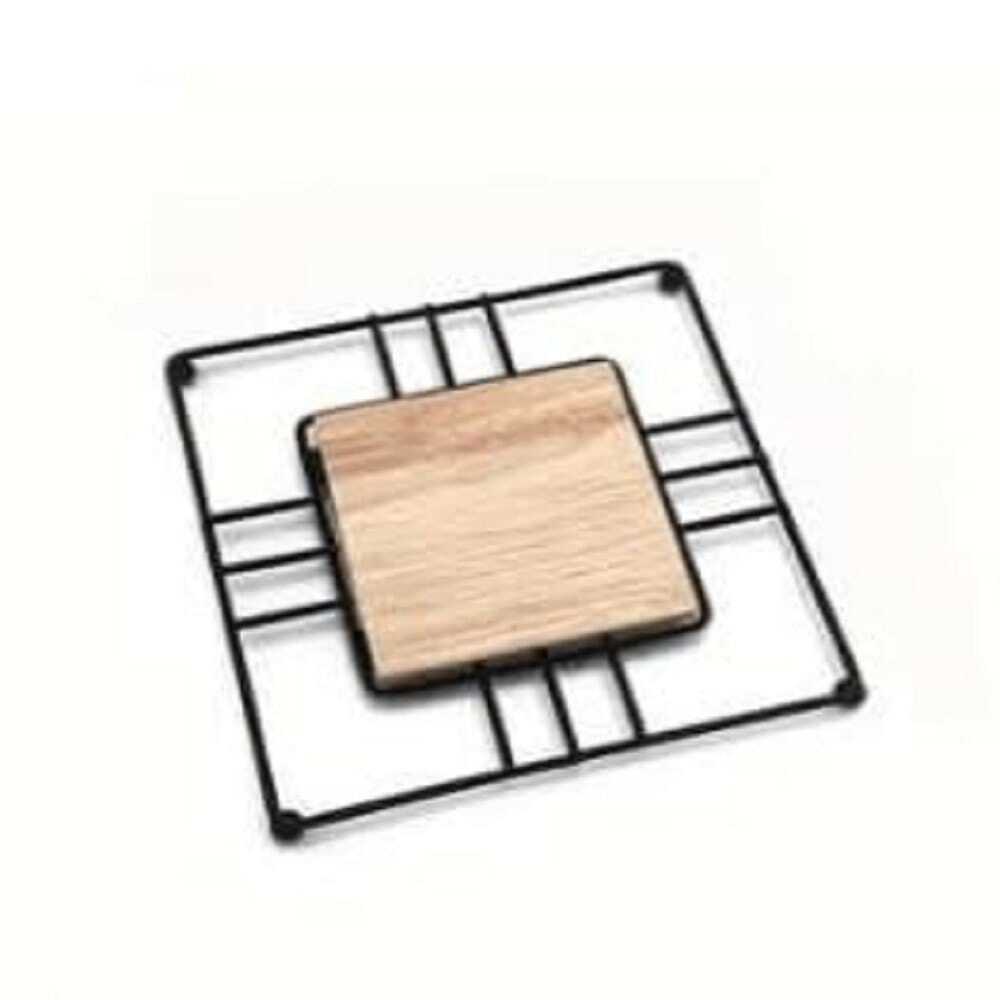 Wooden & Steel Cooker Stand