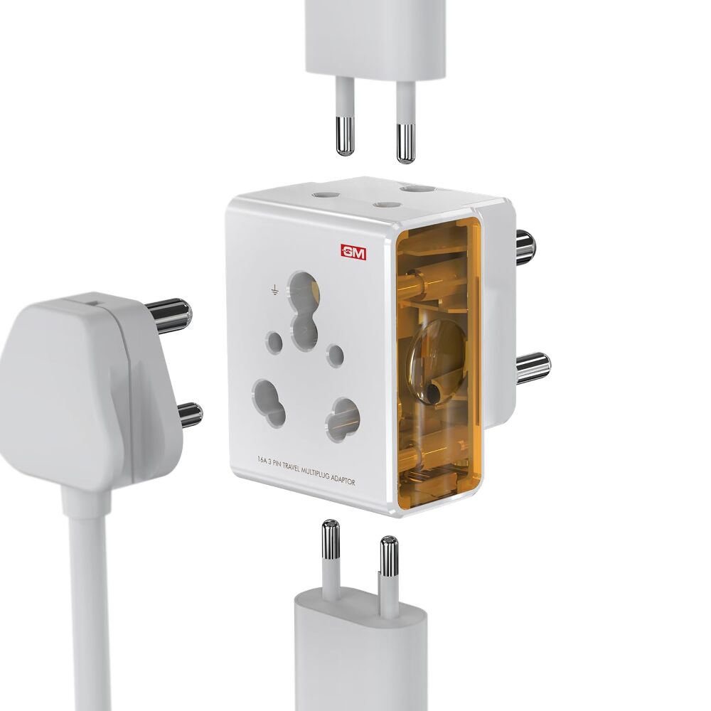 GM 16 AMP 3 Pin Multi Plug Adapter 1U