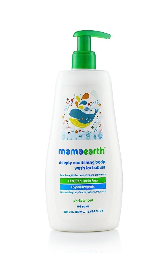 Mamaearth Deeply Nourishing Body Wash for babies, 400ml