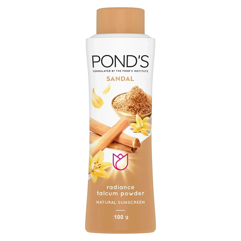 PONDS Sandal Radiance Talcum Powder, 100g
