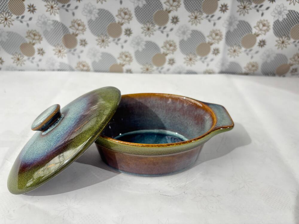 Lemon Tree Oval Ceramic Stoneware Serving Bowl